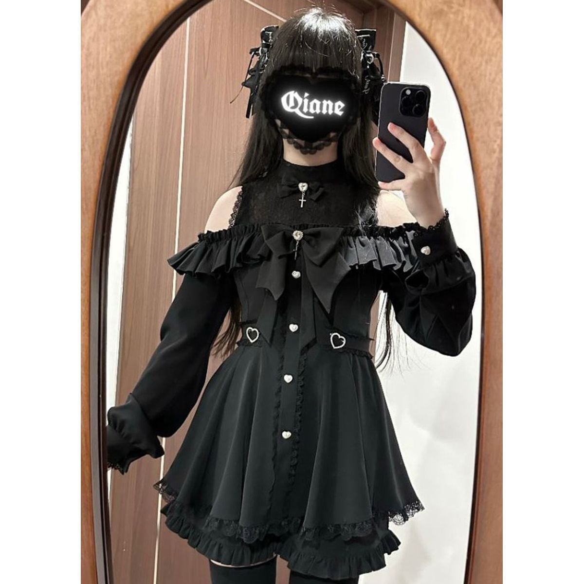 Jirai-kei Open Shoulder Dress