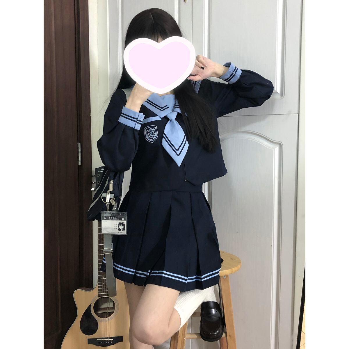 Navy Blue Sailor Outfit Set