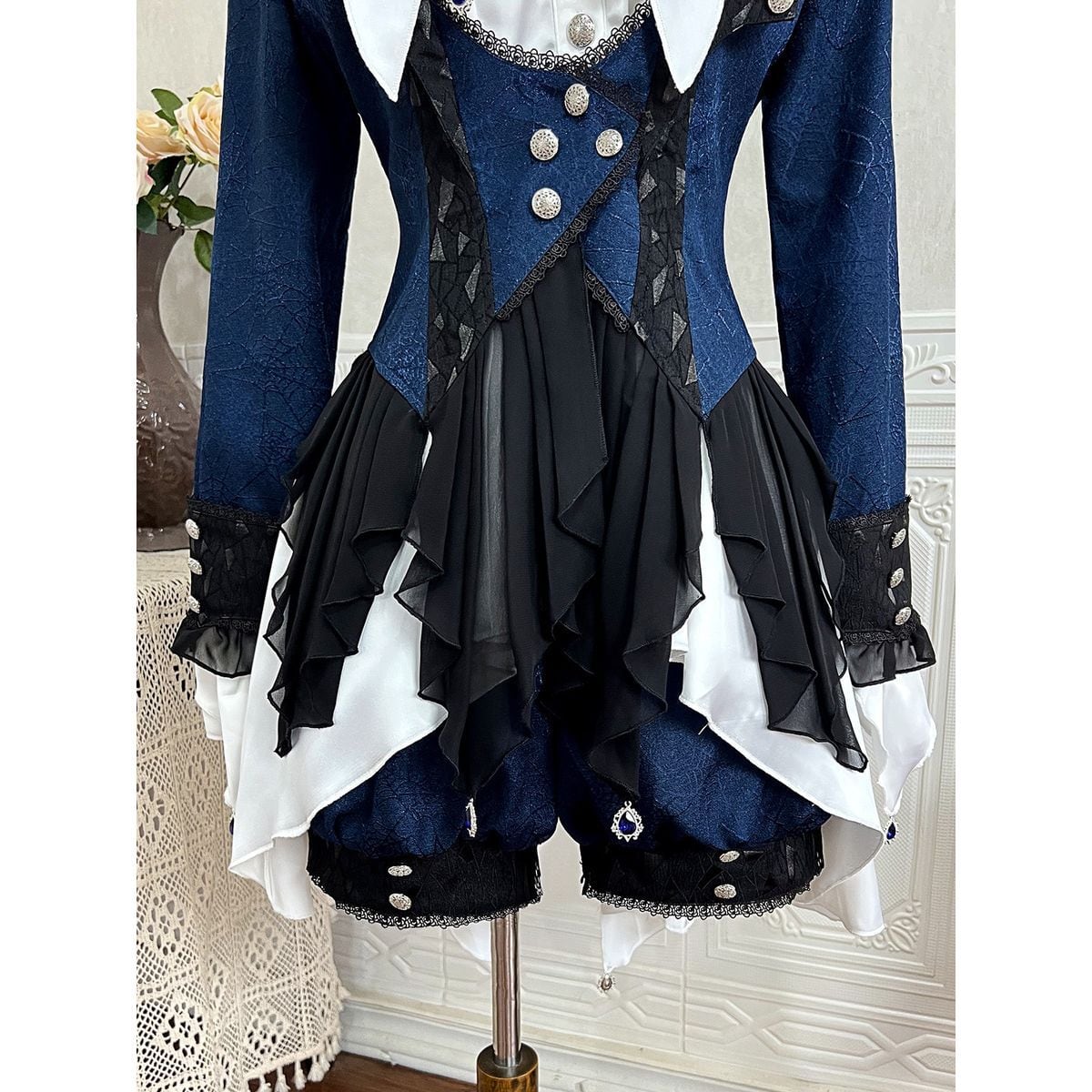 Regal Blue and White Prince Ensemble