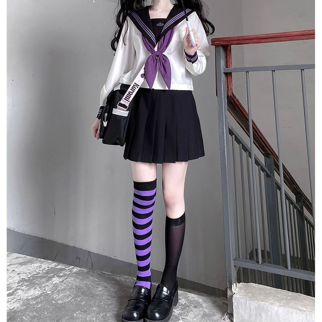 Purple and Black Sailor Uniform
