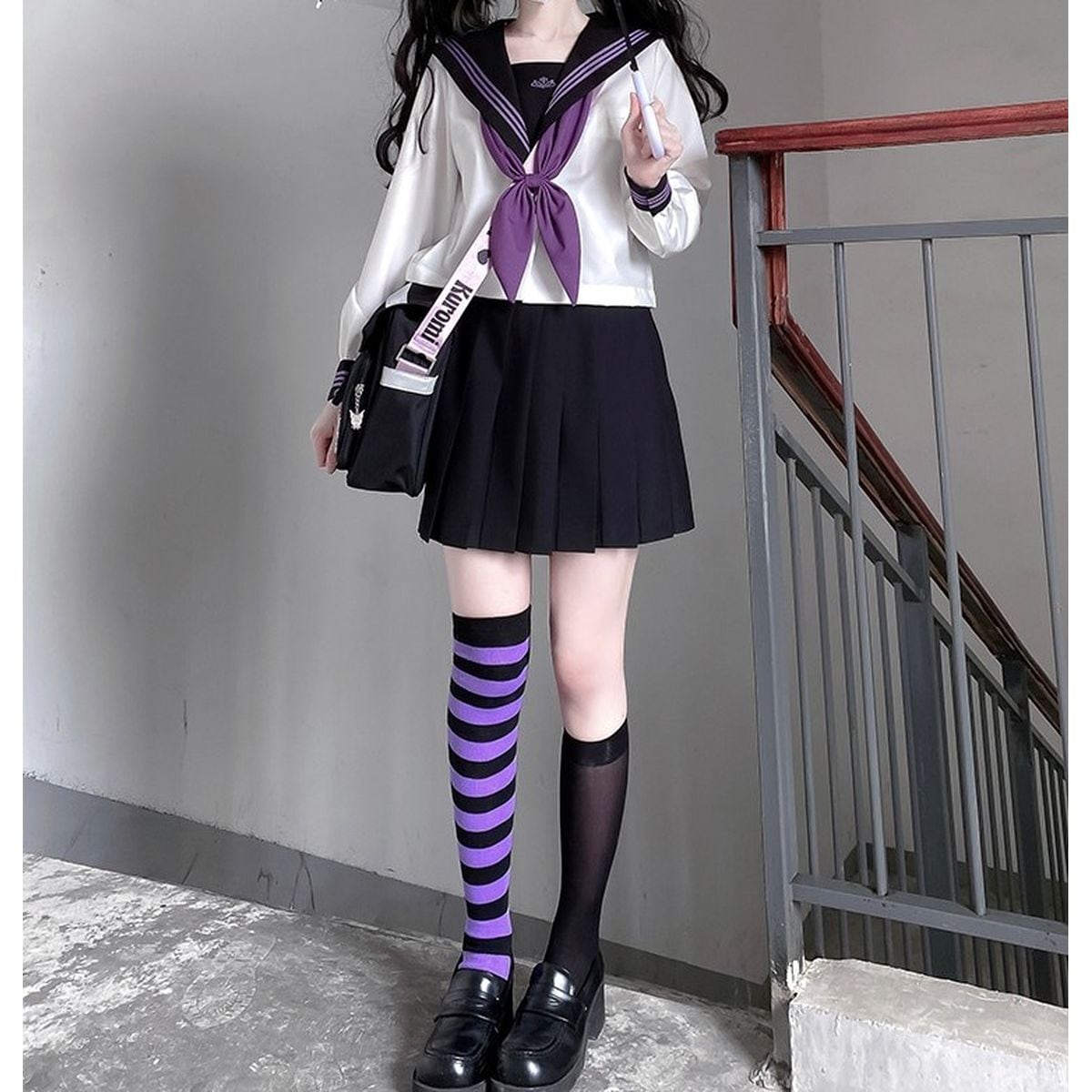 Purple and Black Sailor Uniform