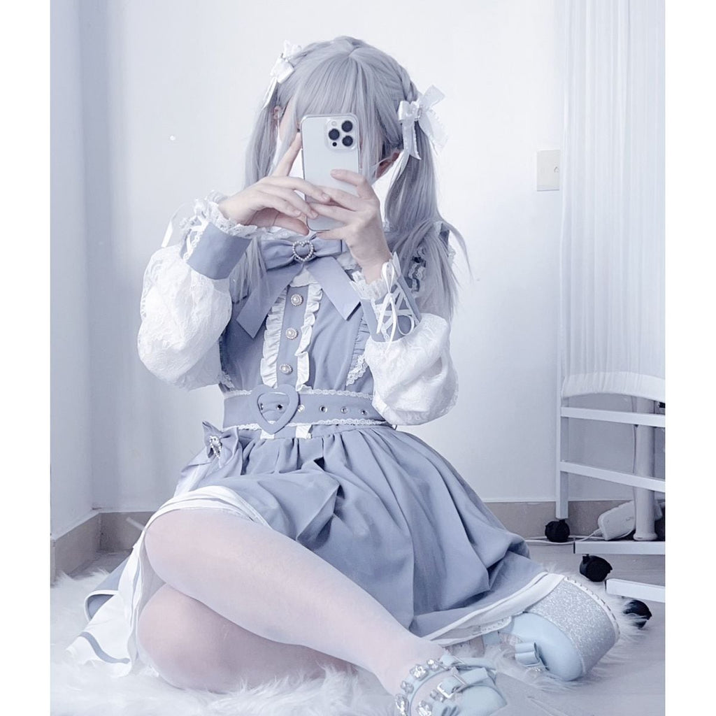 Asymmetrical Angel x Jirai-kei Dress