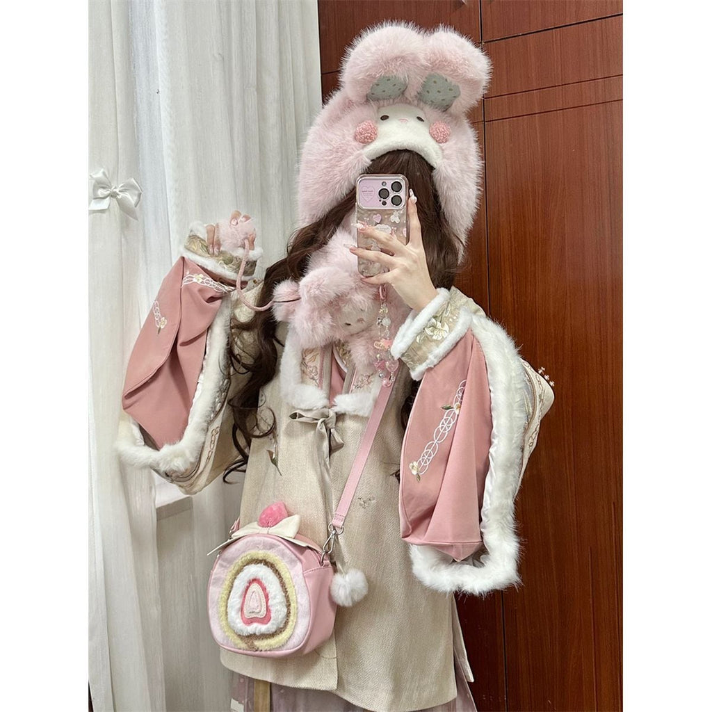 Strawberry Roll Cake Backpack