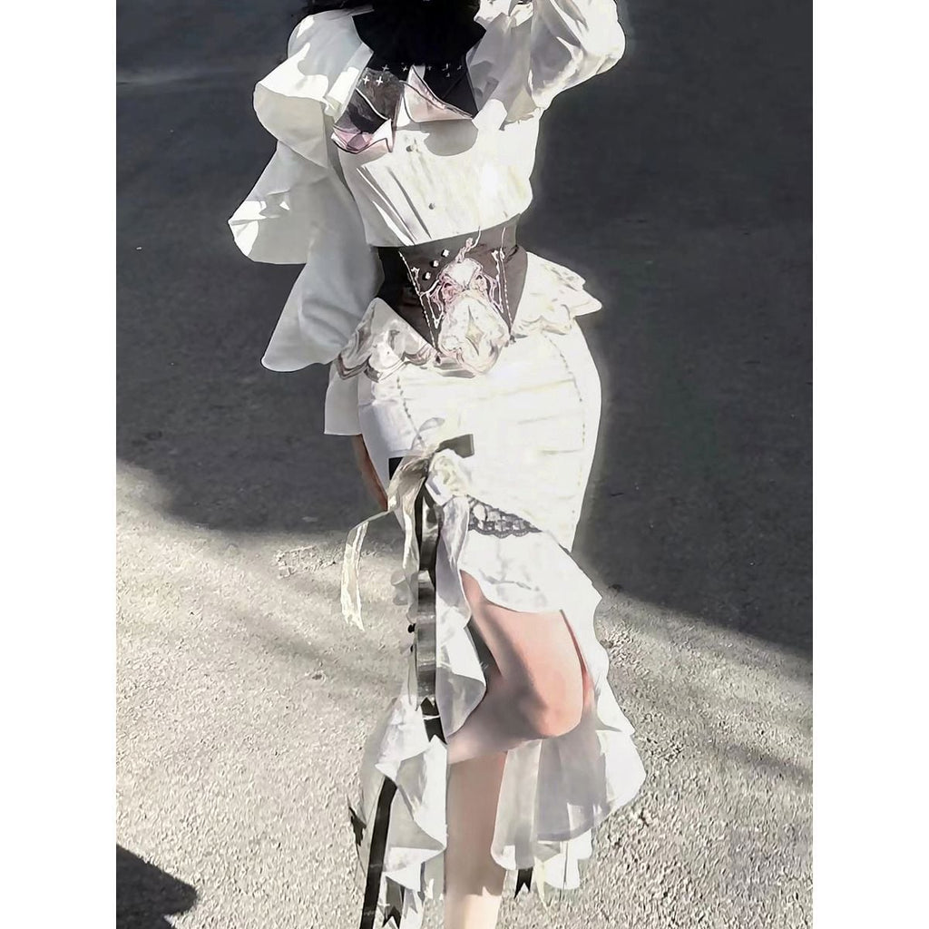 Romantic Floral Frill Set