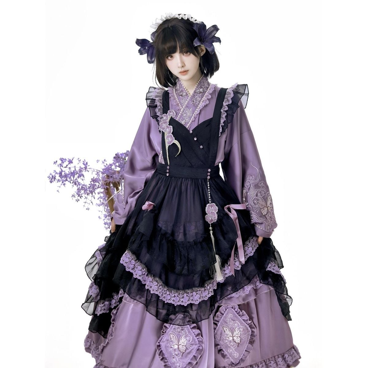 Lavender & Noir Frill Ensemble