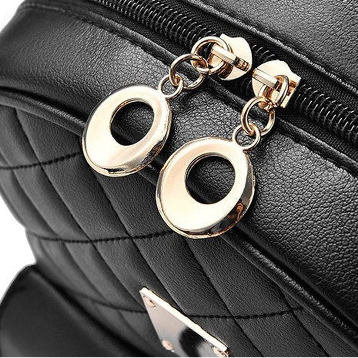 Ribbon Front Backpack with Pouch and Case