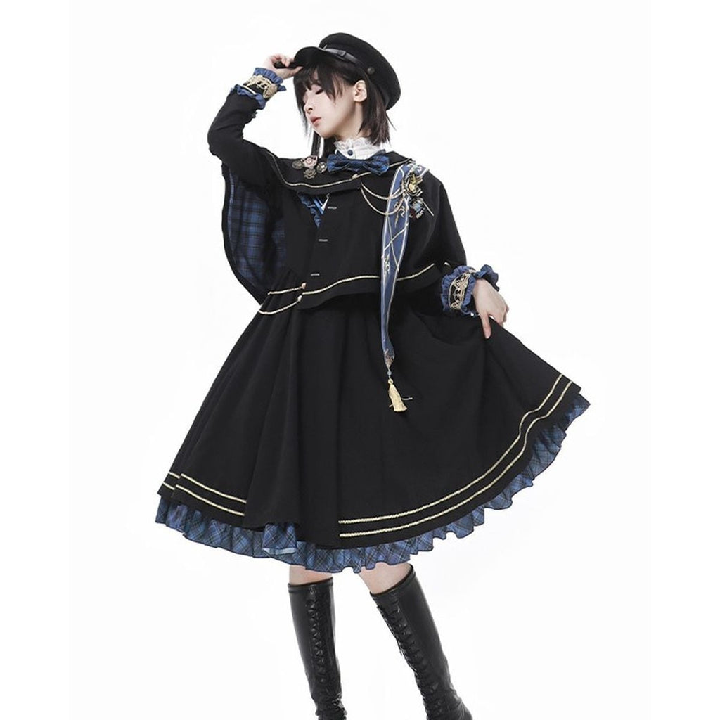 Classical Academy Cape Dress Set