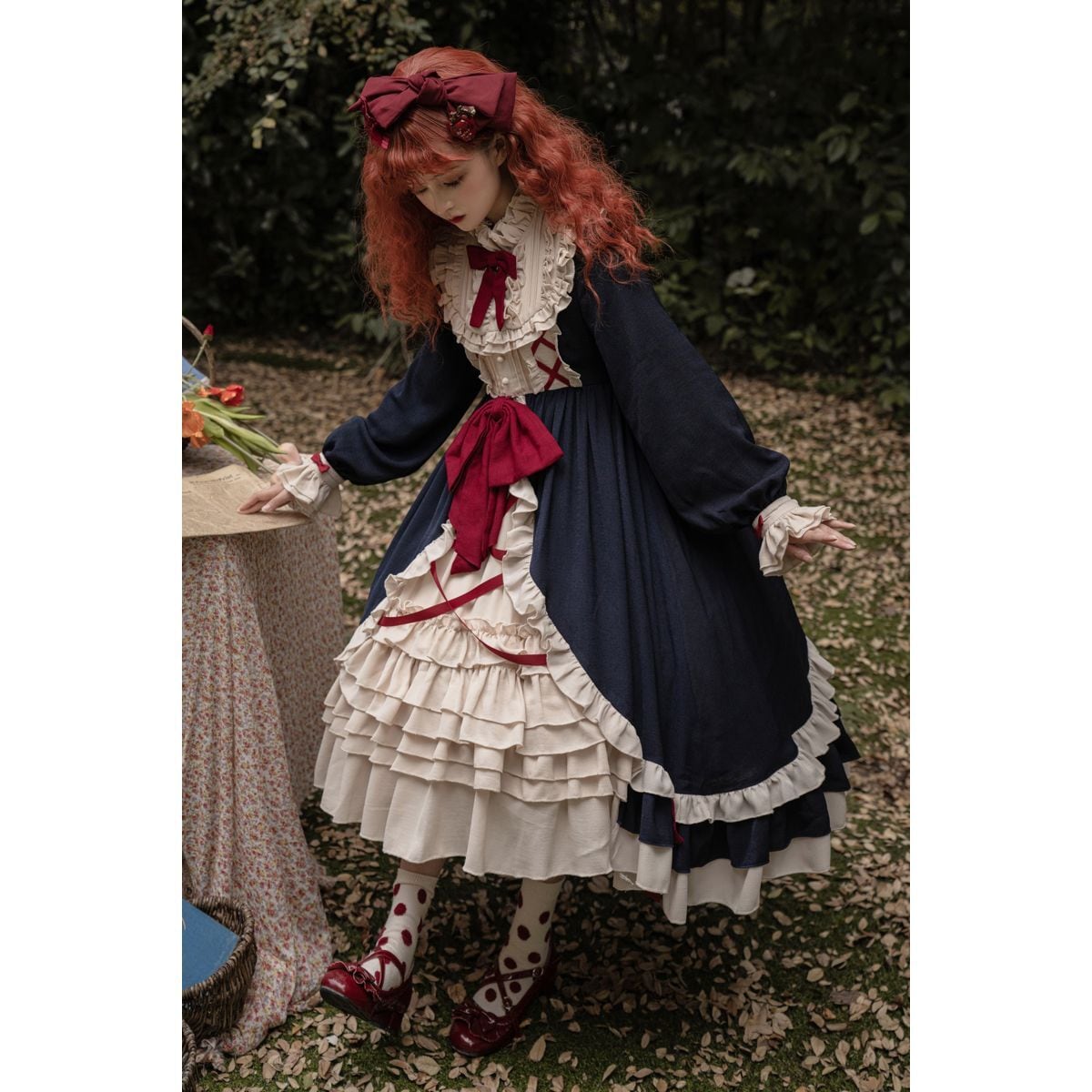 Elegant Snow White Ruffled Dress