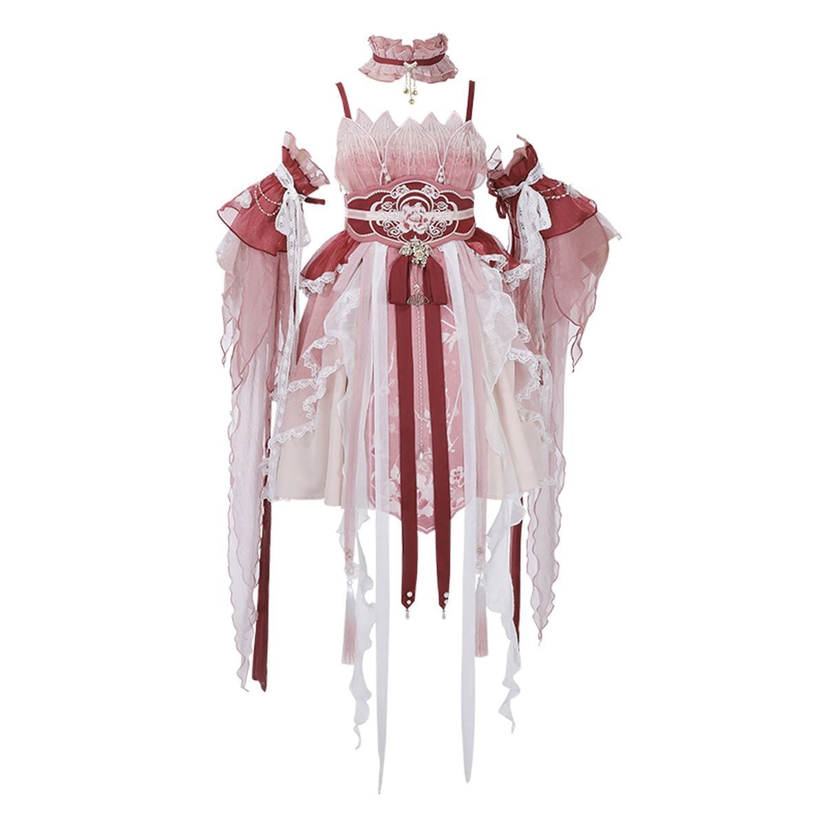 Elegant Frill Lolita Dress Ensemble