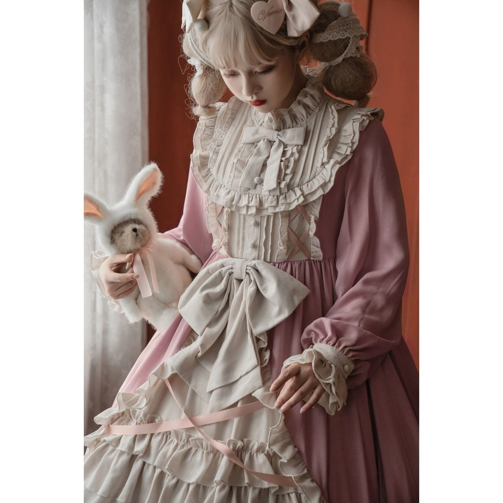 Elegant Snow White Ruffled Dress