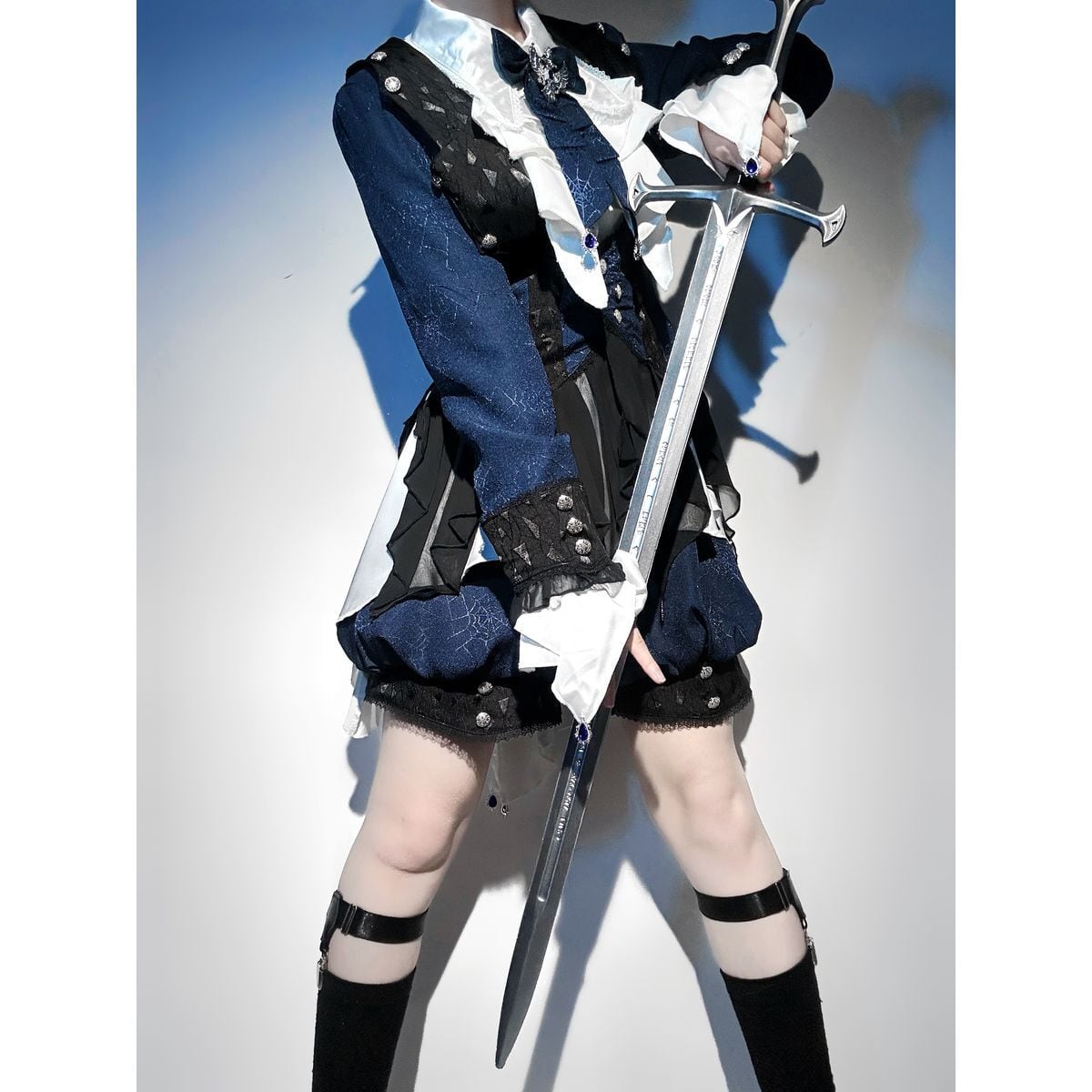 Regal Blue and White Prince Ensemble