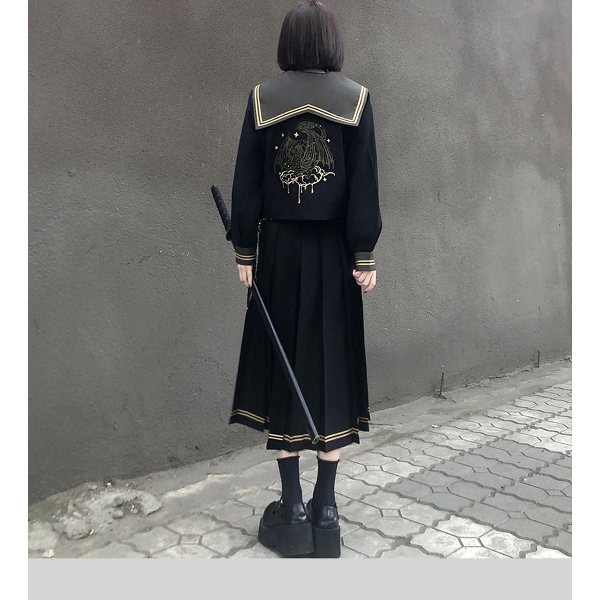 Double-Layered Sailor School Outfit