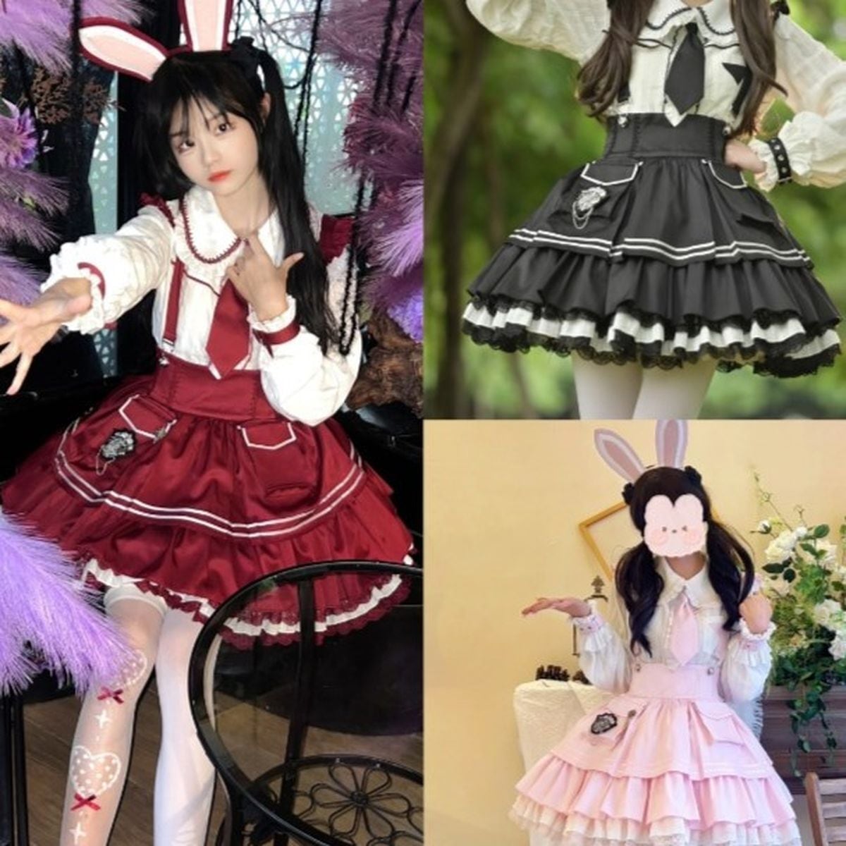 Cute Ruffle Jumper Skirt Outfit