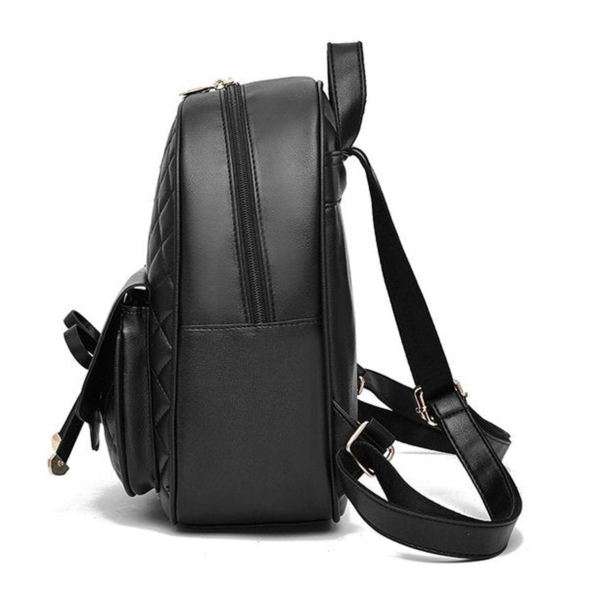 Ribbon Front Backpack with Pouch and Case