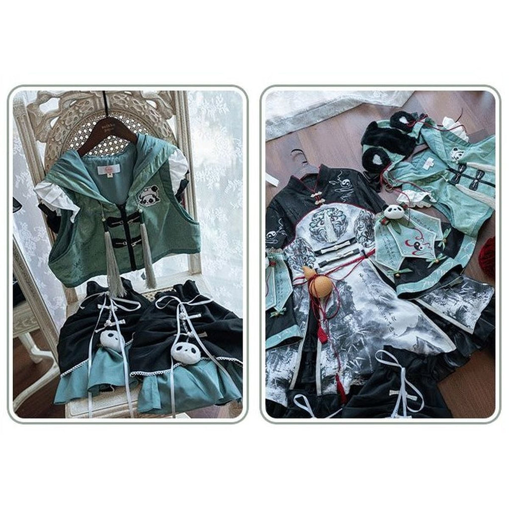Panda-Themed Chinese Dress Set