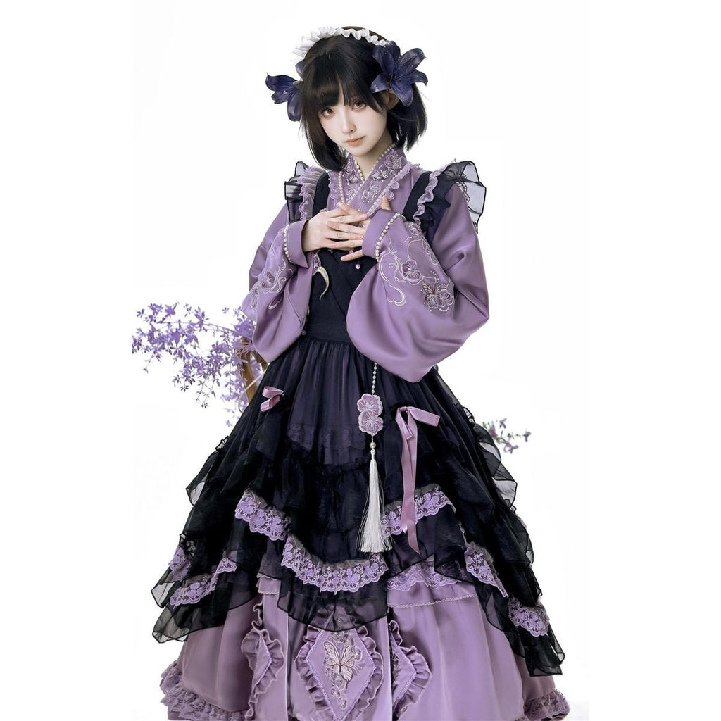 Lavender & Noir Frill Ensemble