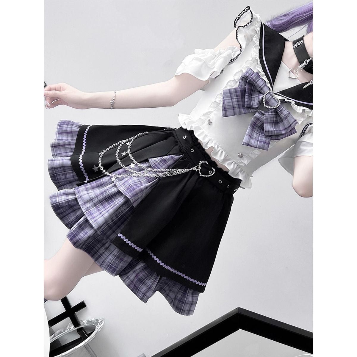 Asymmetrical Idol Stage Outfit