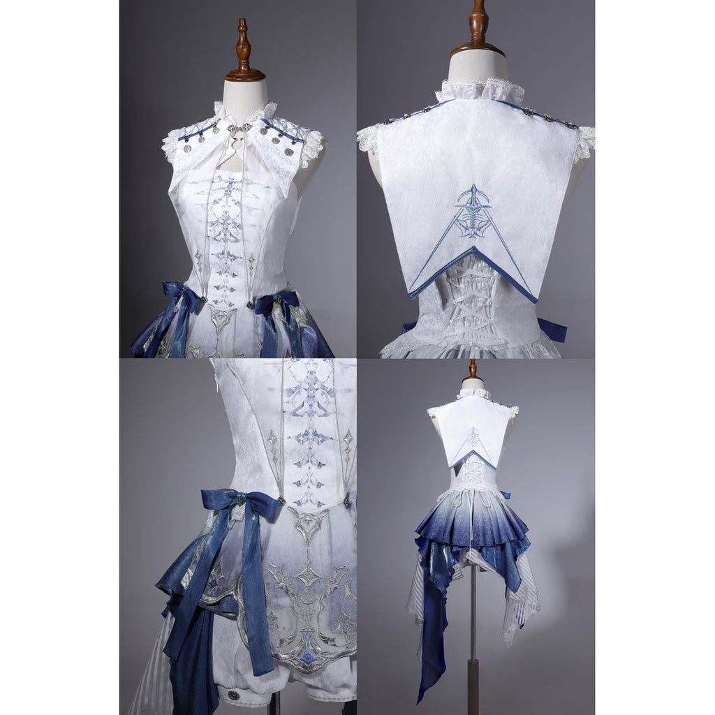 Elegant Sleeveless Blue Prince Ensemble