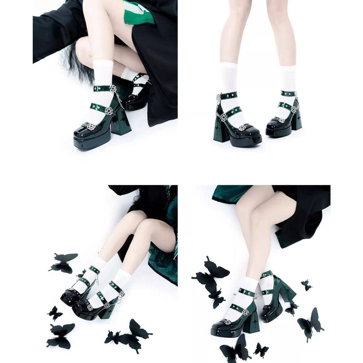 Hexagram Gradient High Heel Shoes