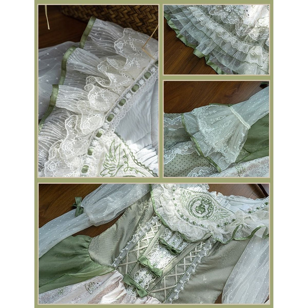 Elegant Green Frill Lolita Dress
