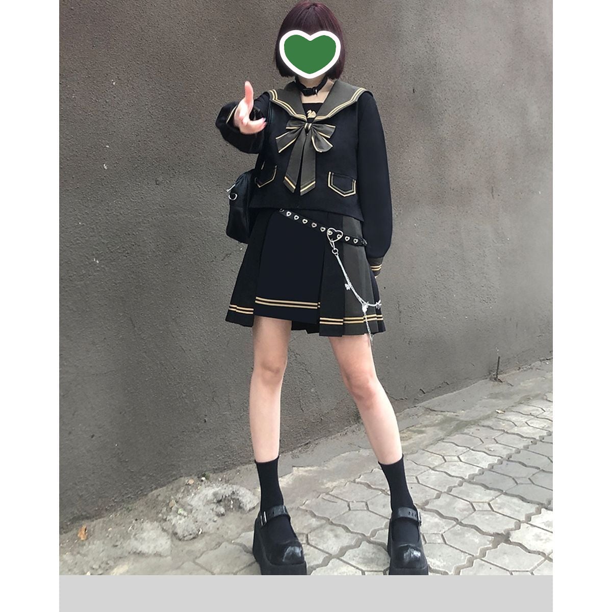 Double-Layered Sailor School Outfit