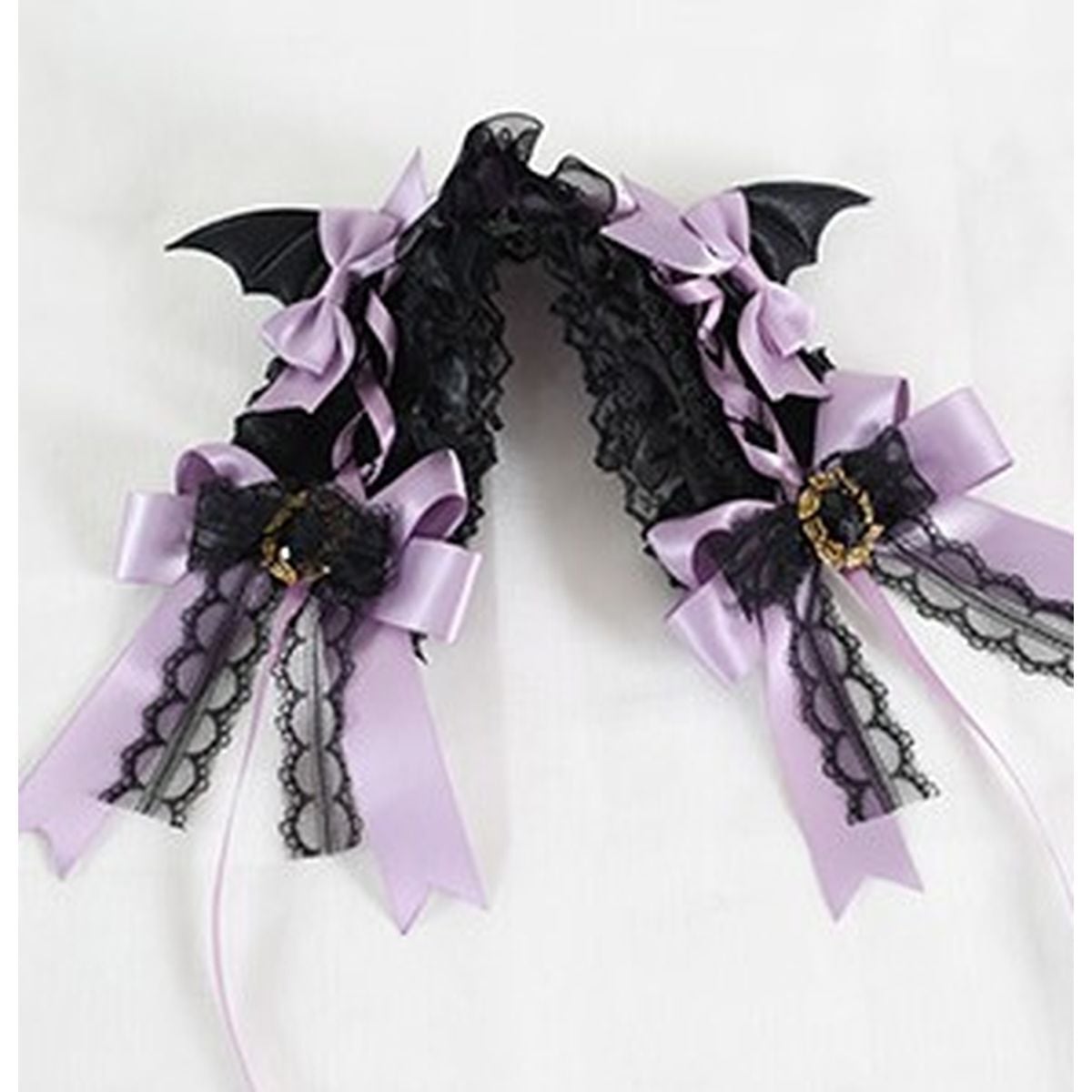 Devil Wings Lace Headpiece