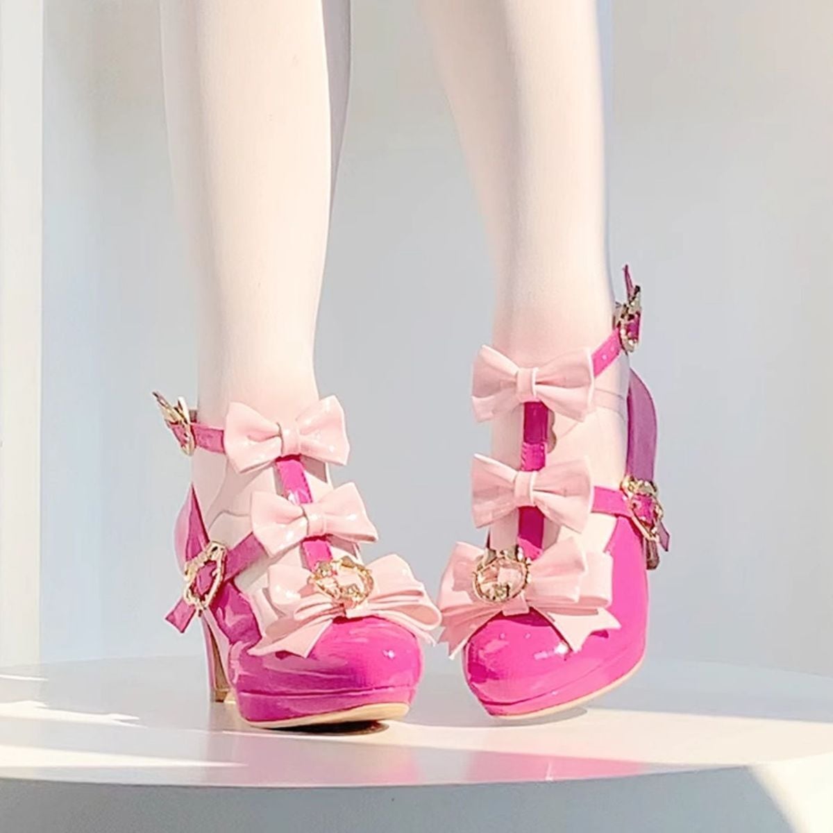 Bow Adorned Lolita High Heels