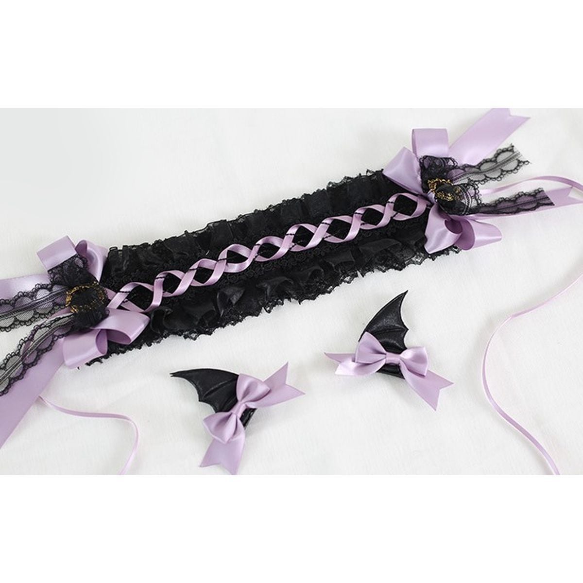 Devil Wings Lace Headpiece