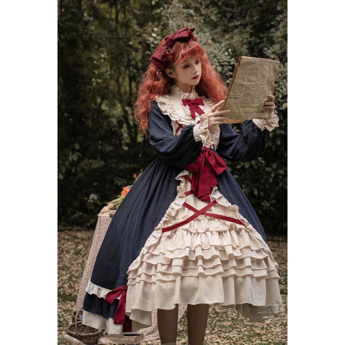 Elegant Snow White Ruffled Dress