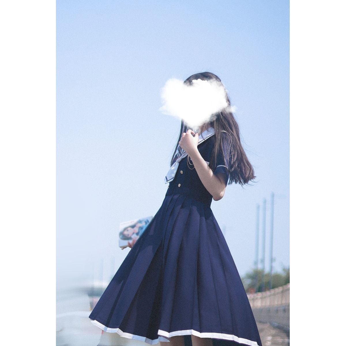 Elegant Sailor Collar Dress