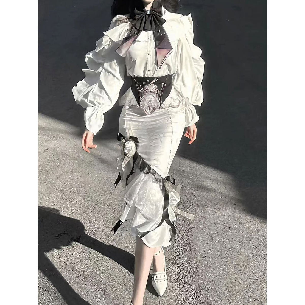 Romantic Floral Frill Set