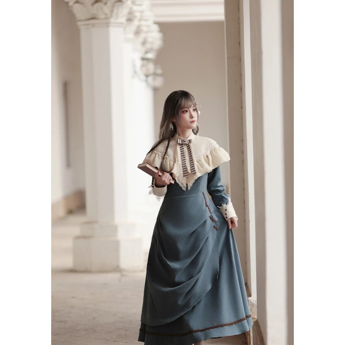 Elegant Sapphire Blue Dress