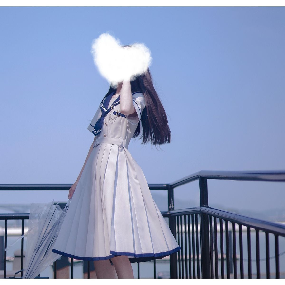 Elegant Sailor Collar Dress