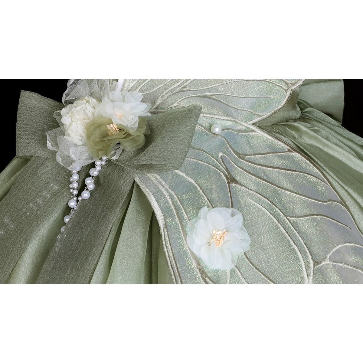 Butterfly Embroidered Chinese Dress Set