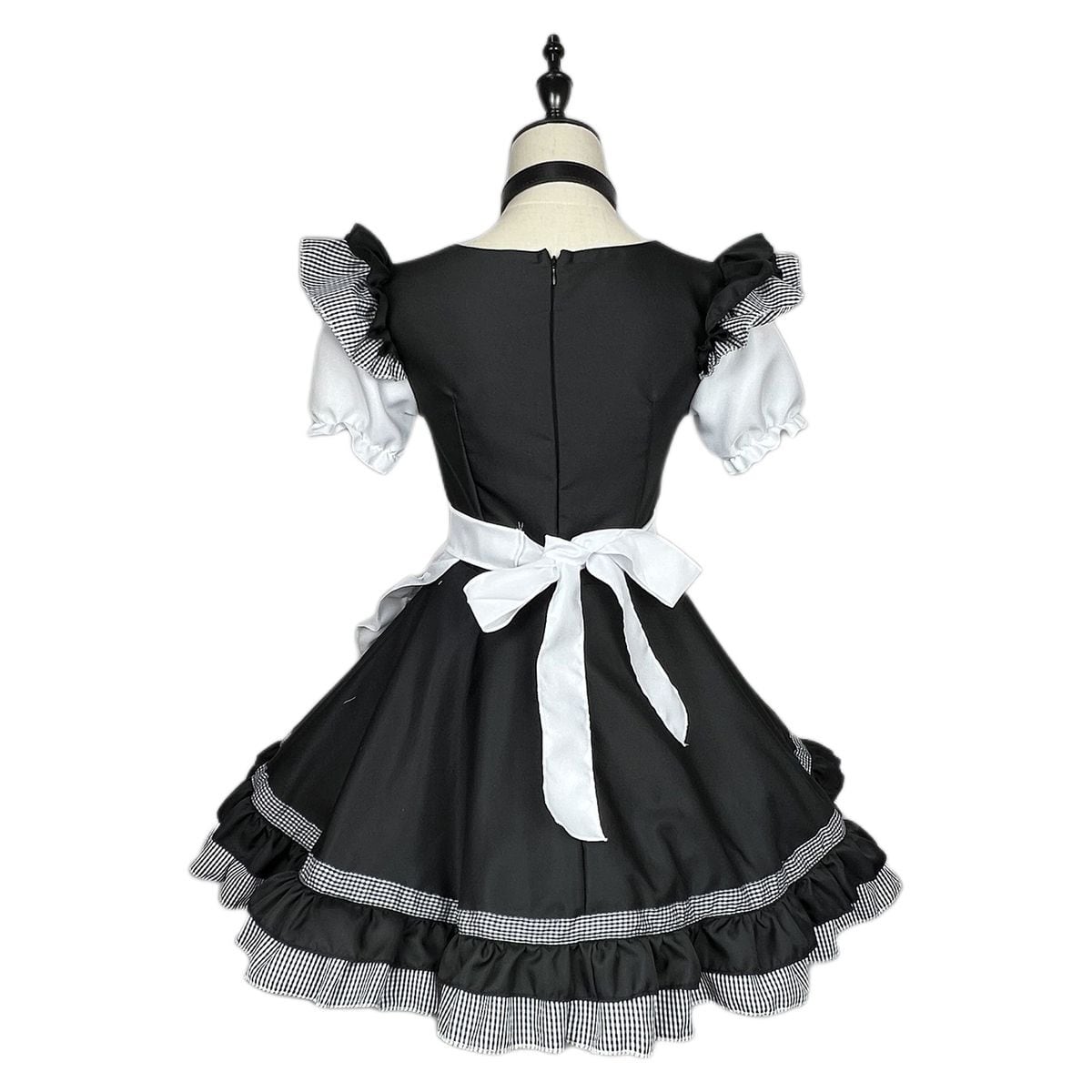 Cat Maid Set with Choker and Pannier