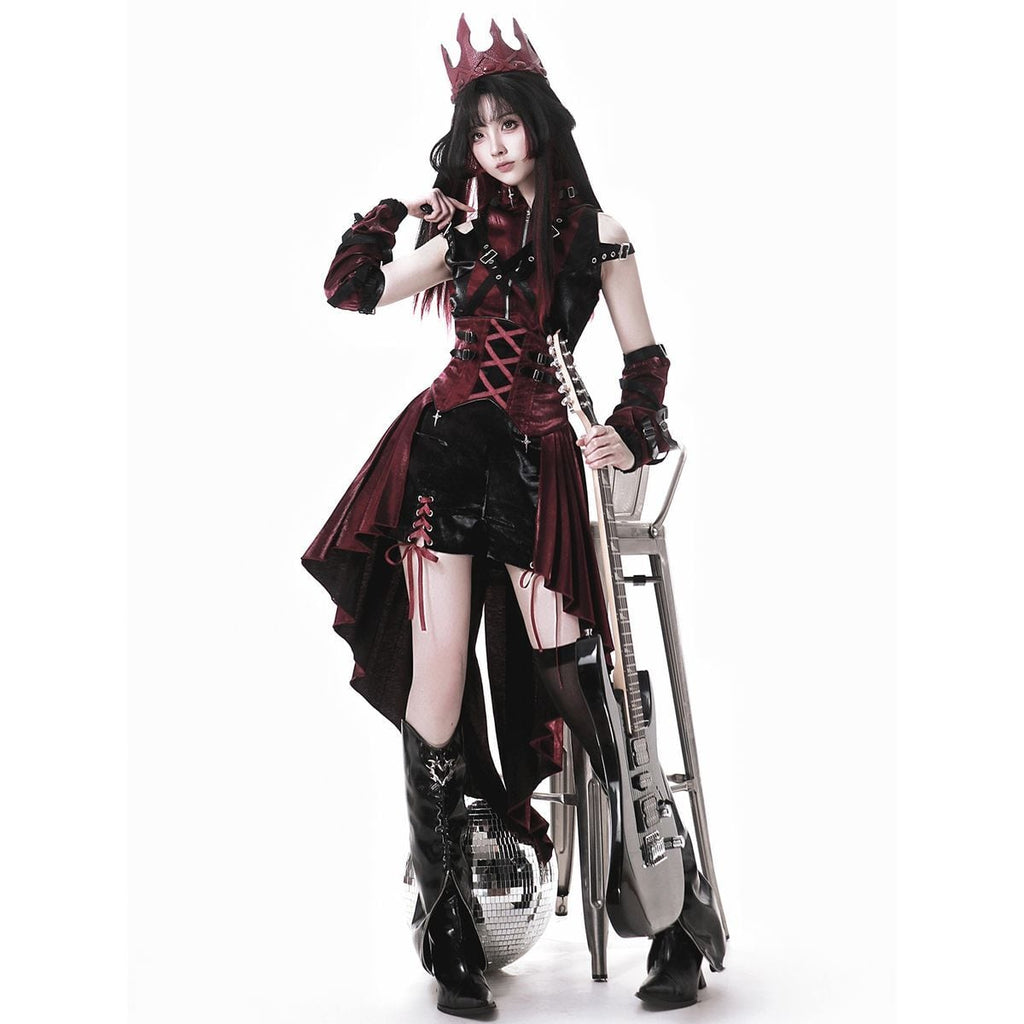 Gothic Punk Rock Red & Black Set