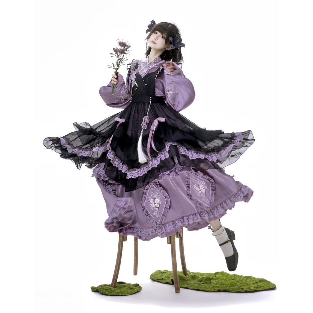 Lavender & Noir Frill Ensemble