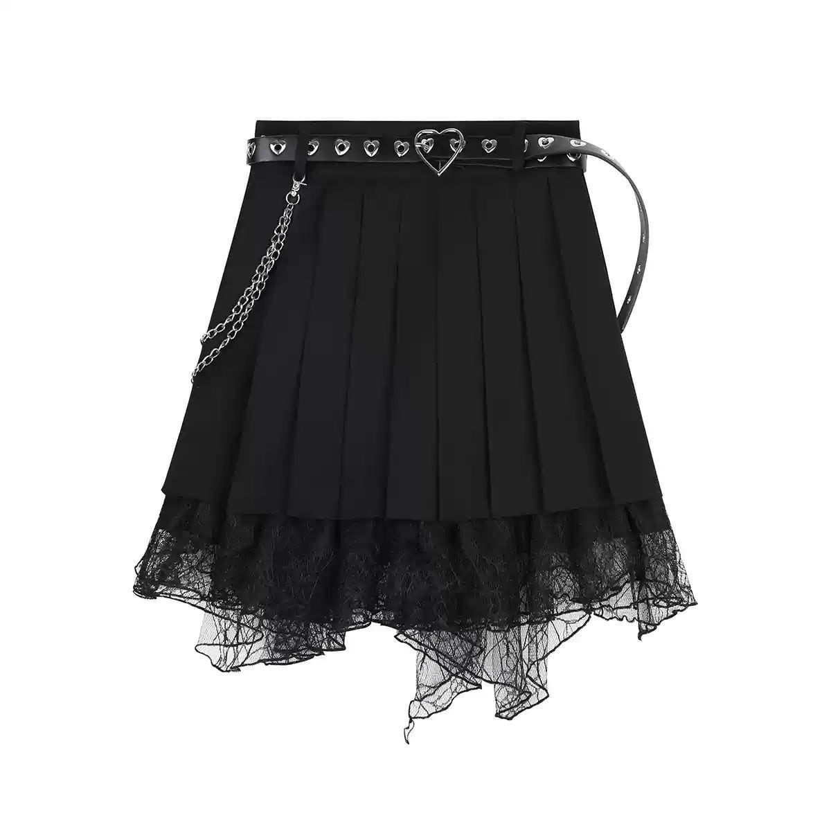 Y2K Subculture Chain Belt Top Set