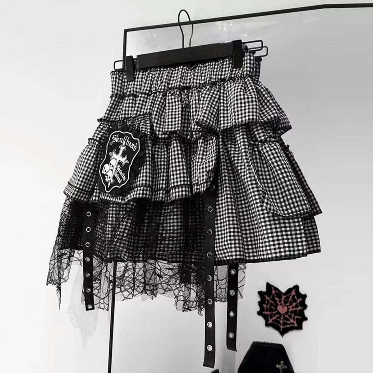 Y2K Subculture Chain Belt Top Set