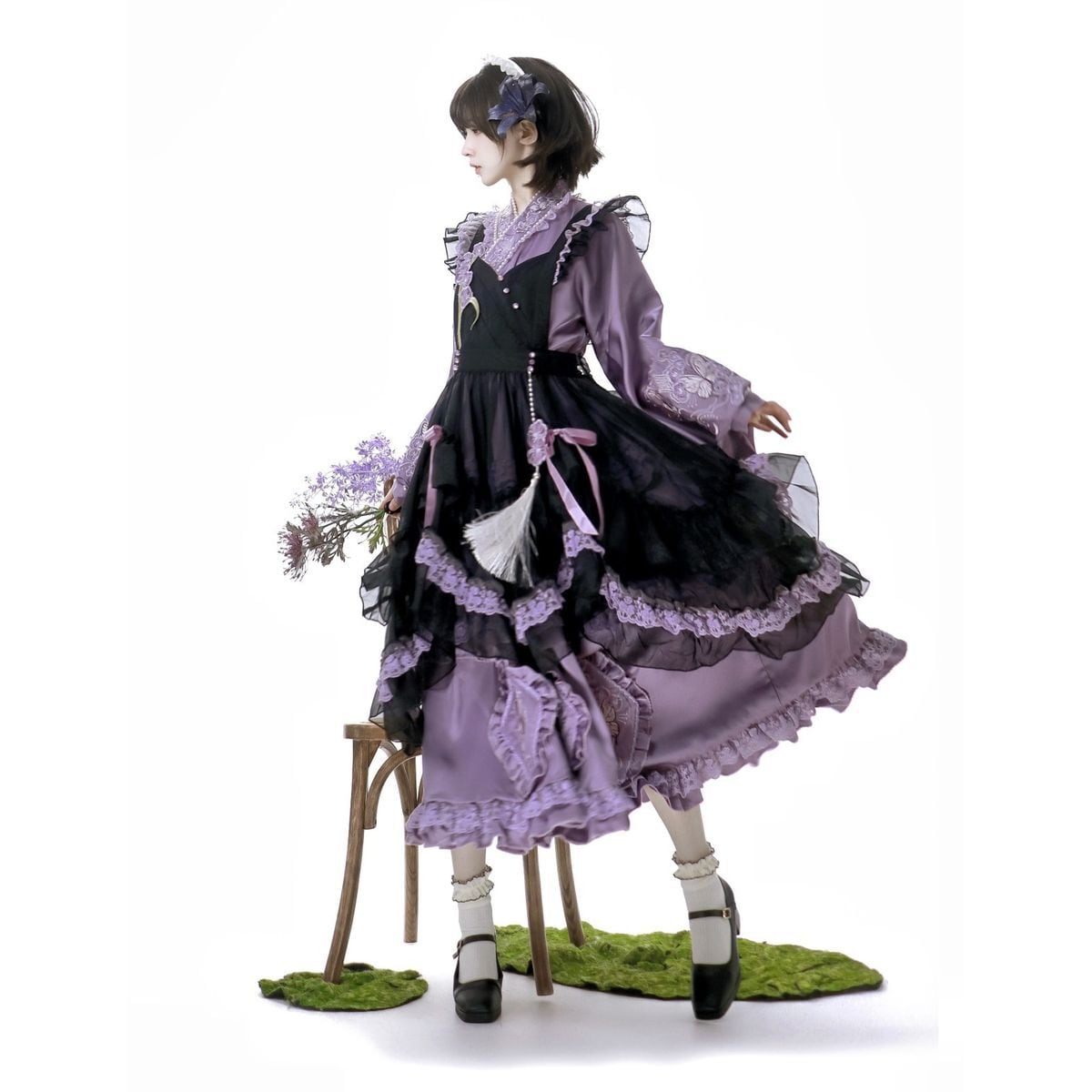 Lavender & Noir Frill Ensemble