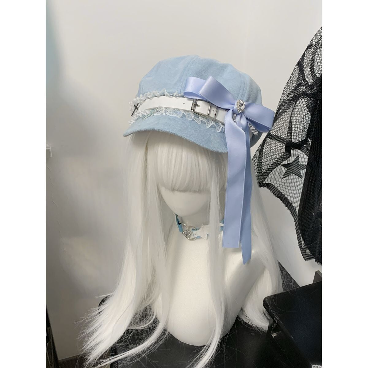 Gothic Ribbon Belt Hat