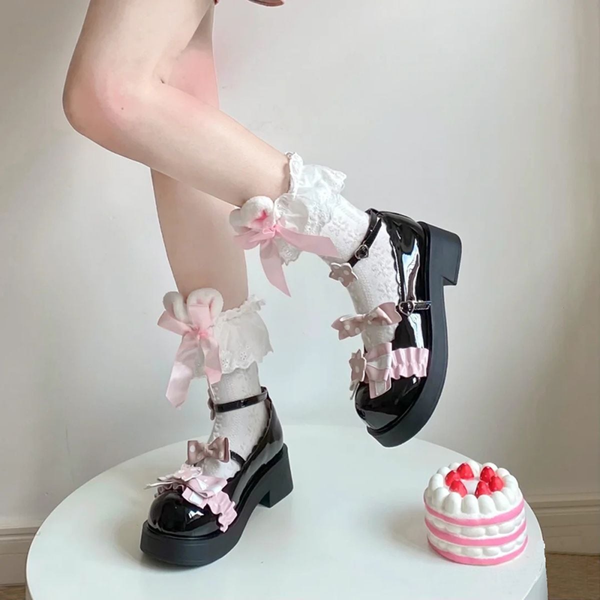 Bunny Lolita Ribbon Socks