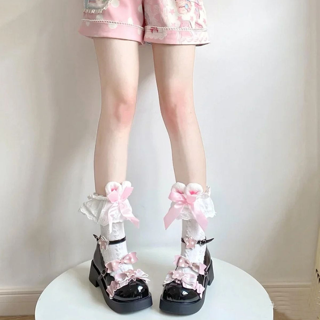 Bunny Lolita Ribbon Socks