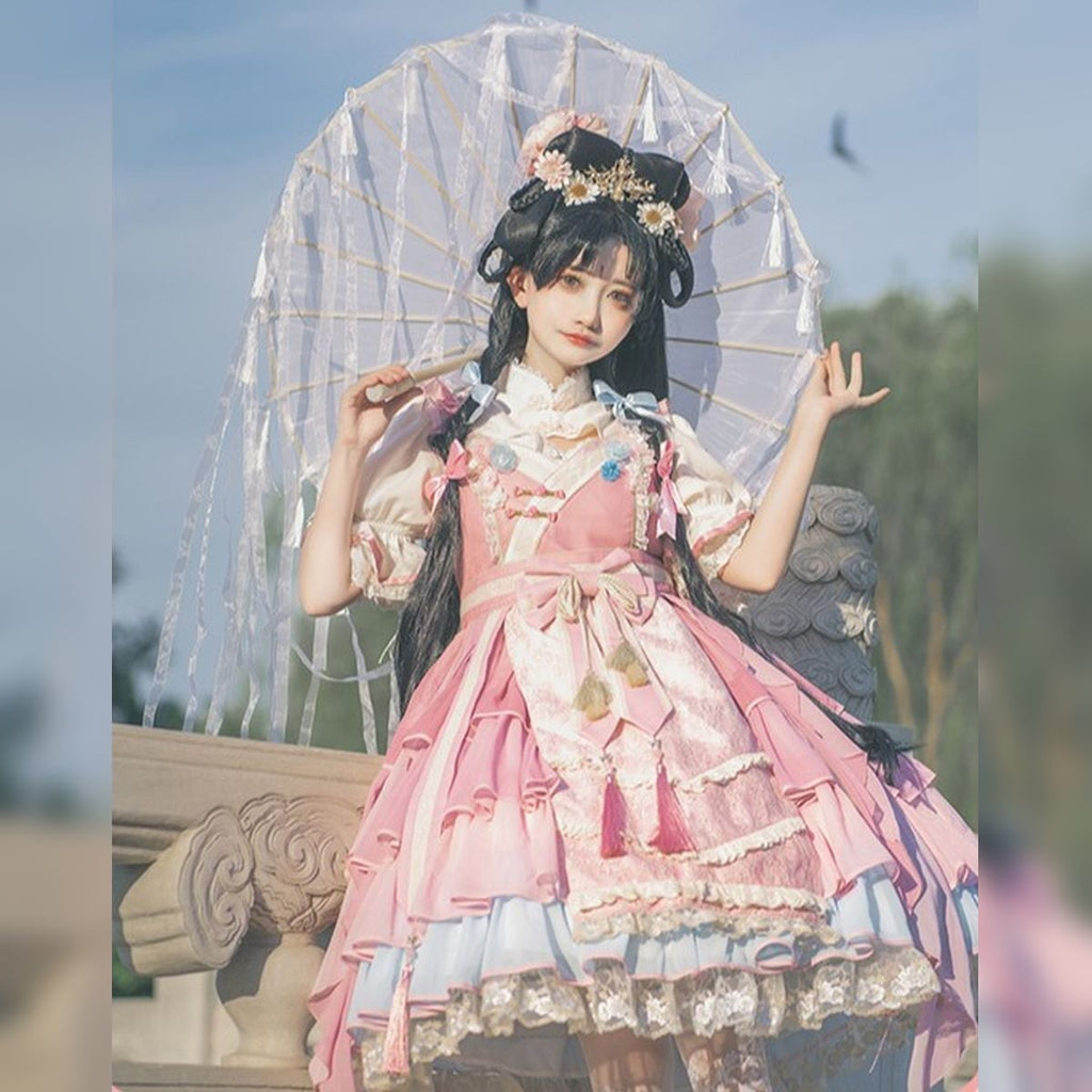 Peach Blossom Jumper Ensemble