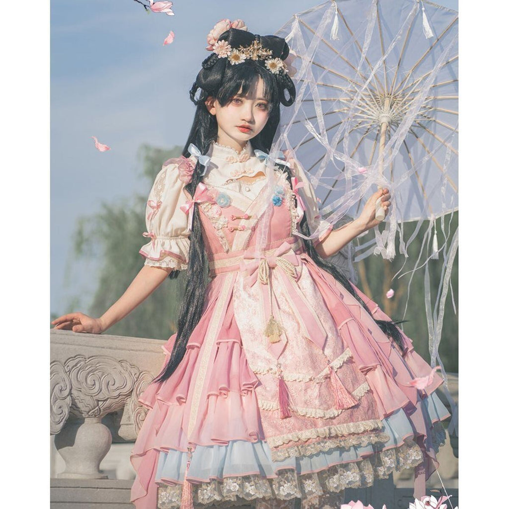 Peach Blossom Jumper Ensemble