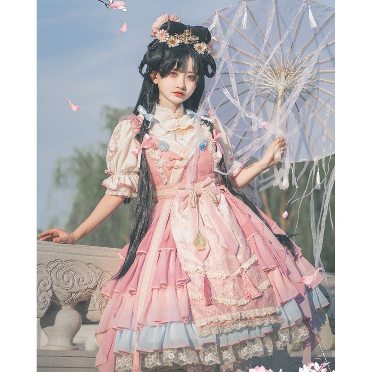 Peach Blossom Jumper Ensemble