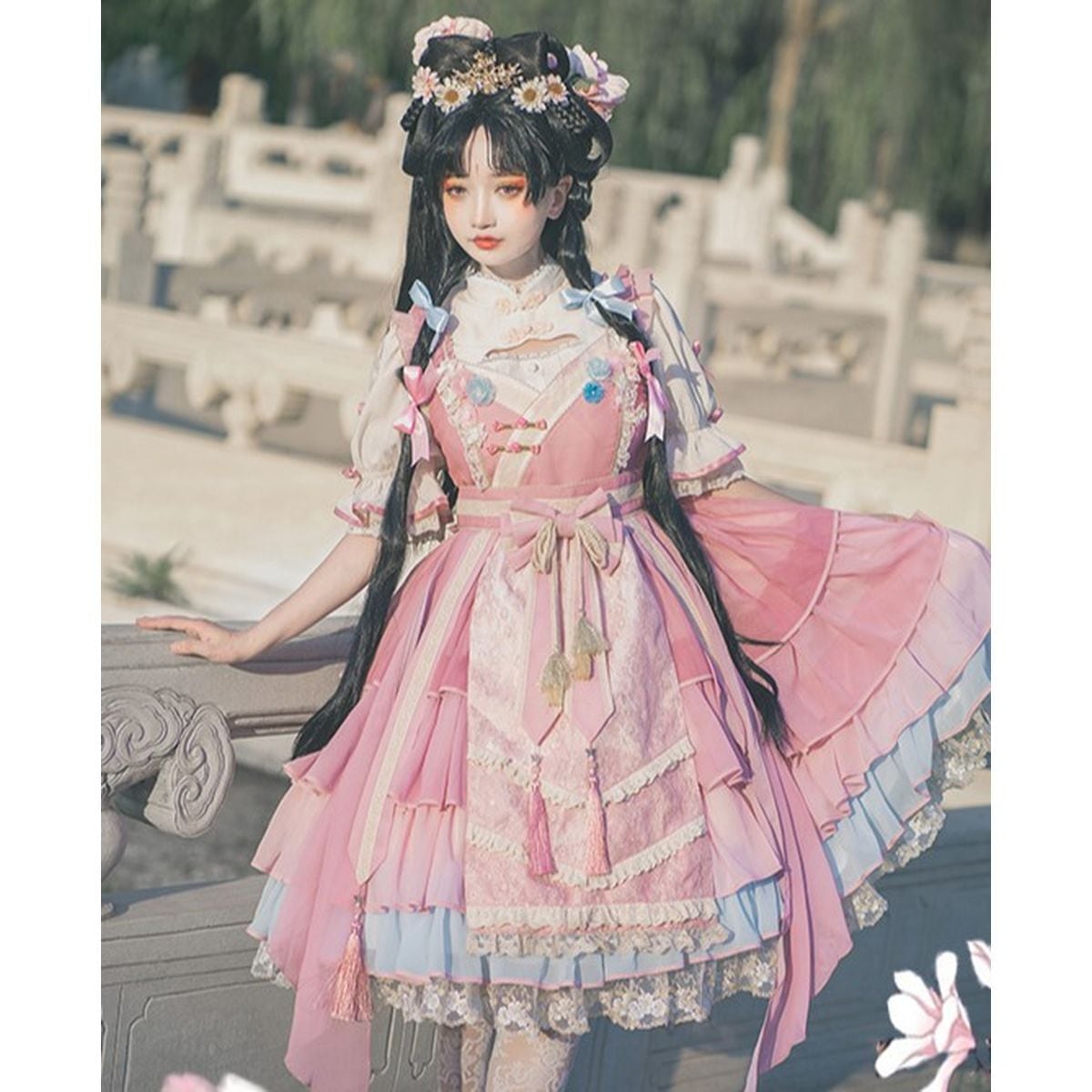 Peach Blossom Jumper Ensemble