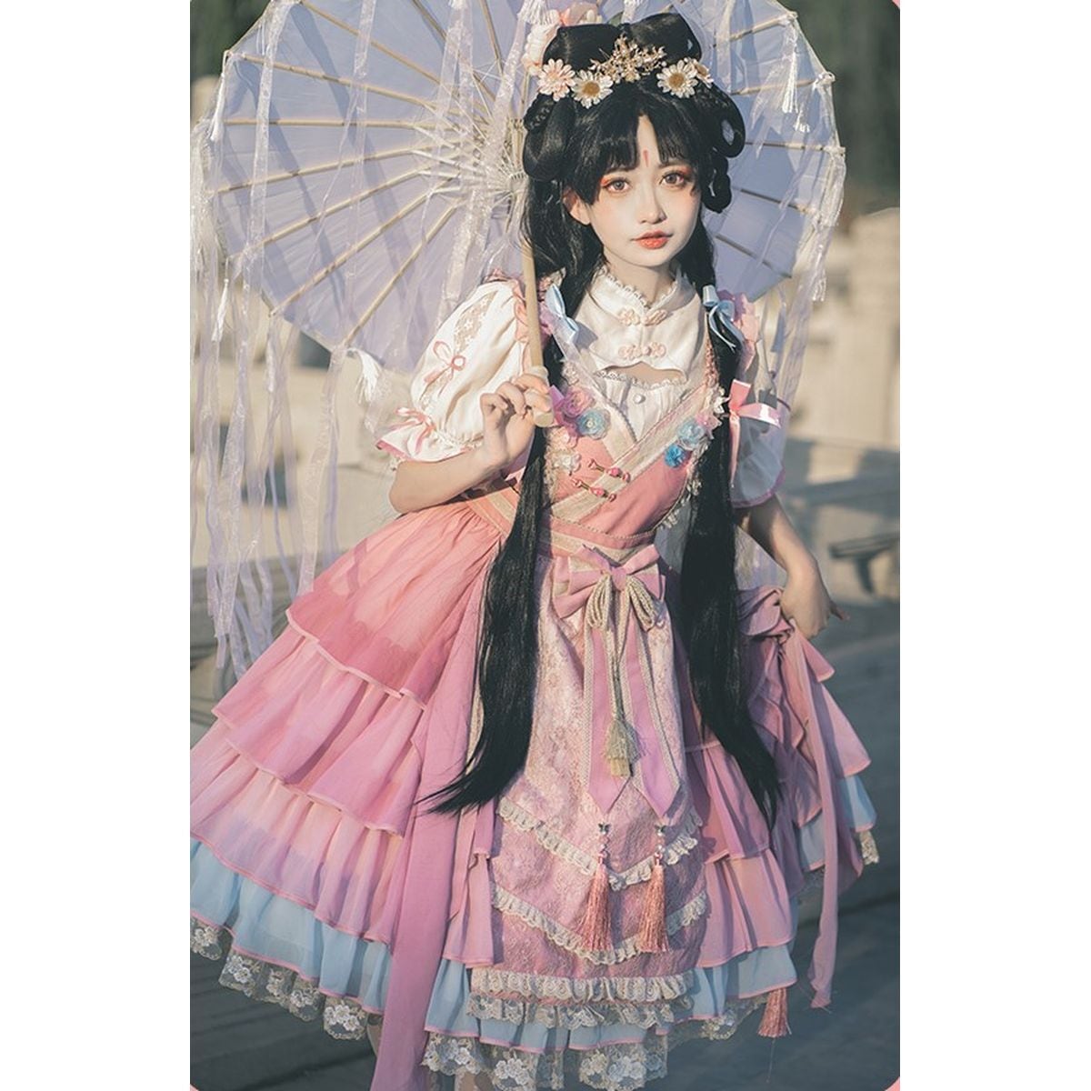 Peach Blossom Jumper Ensemble