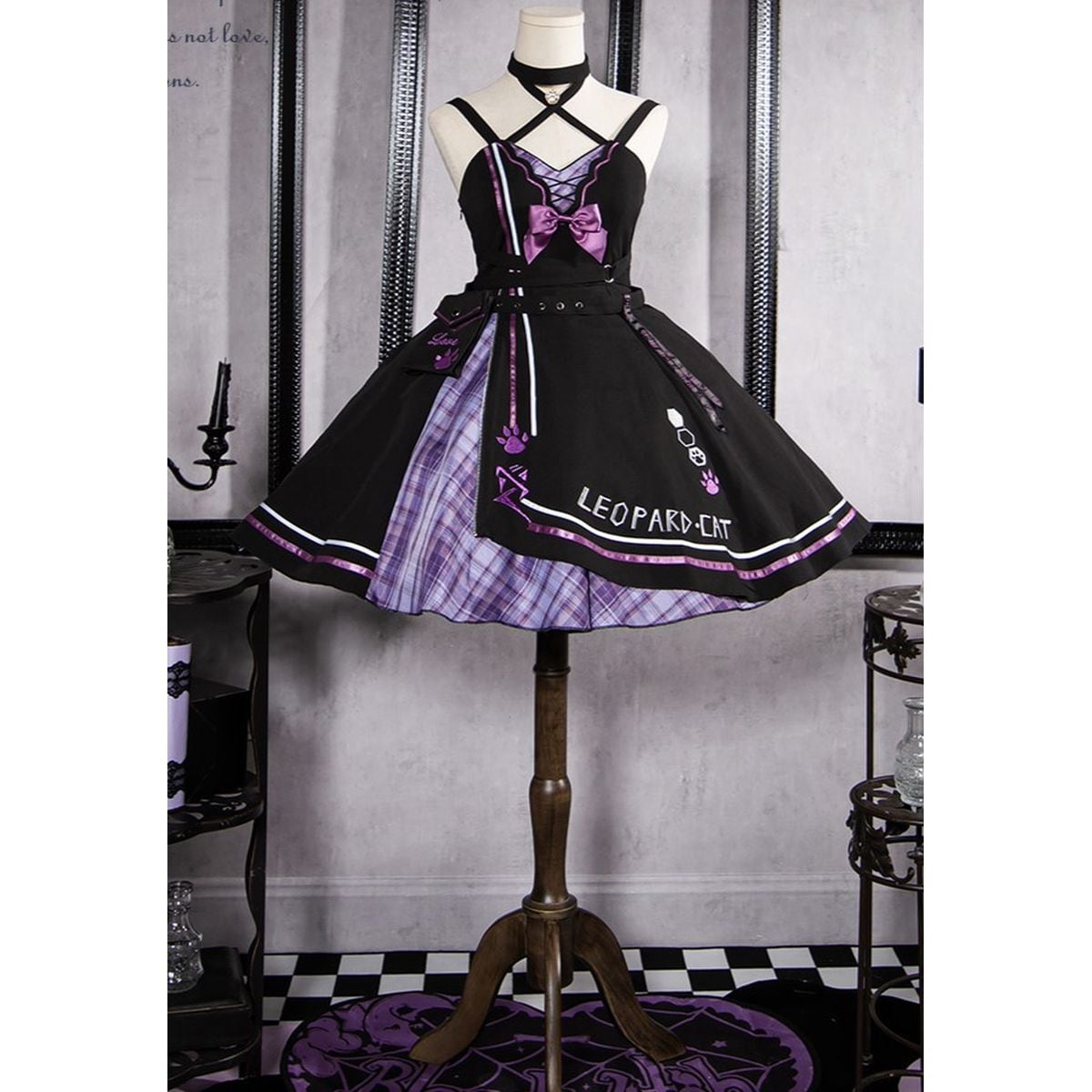 Whimsical Cat Hoodie Dress