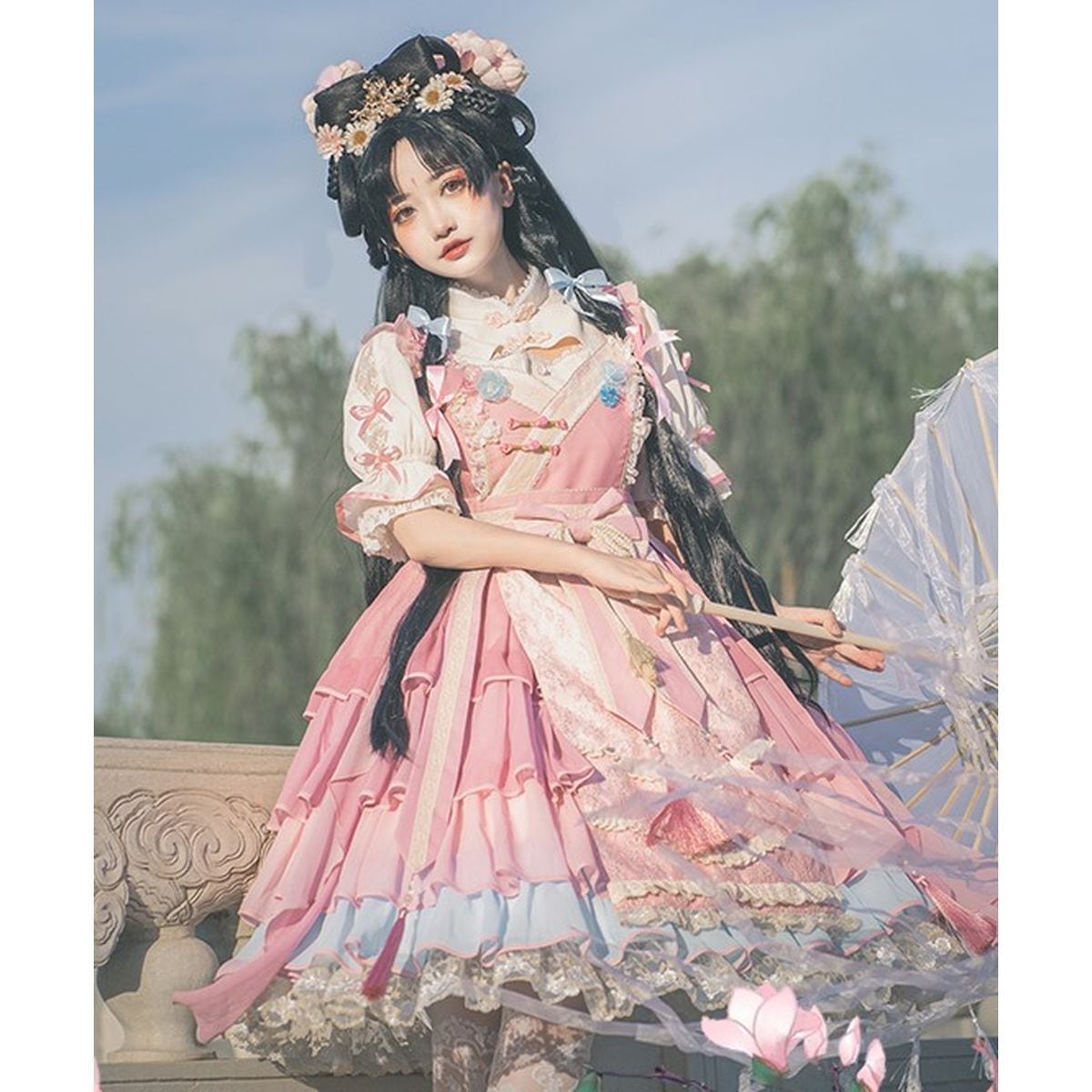 Peach Blossom Jumper Ensemble